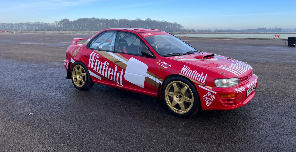 レア！555 SUBARU スバルワールドラリーチーム　レーシングベスト Subaru World Rally Team 555 Blue Zip Vest Racing Cars Japan