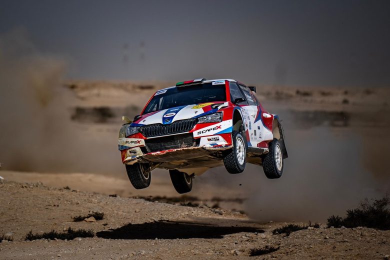Abdullah Al-Rawahi at the Qatar International Rally in February.