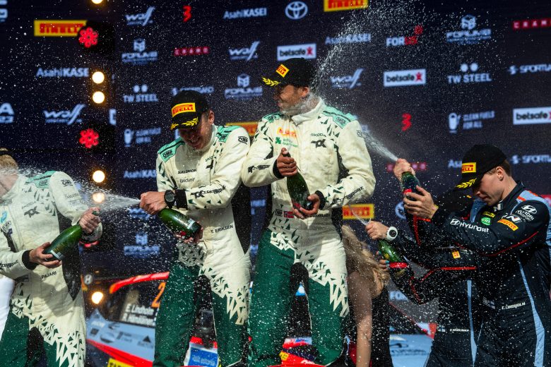 Andreas Mikkelsen, Sami Pajari,  Emil Lindholm