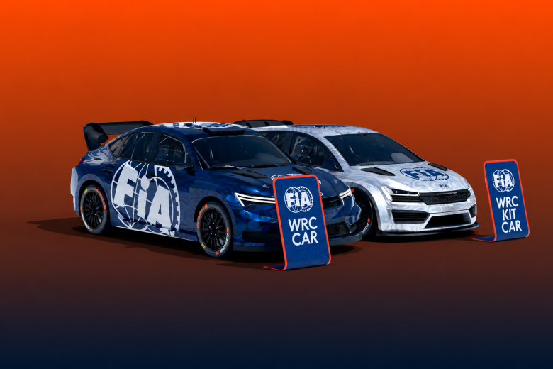 FIA Rally Cars in Orange Studio Glow