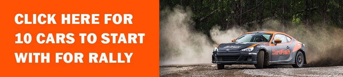 10 cars start rally competing