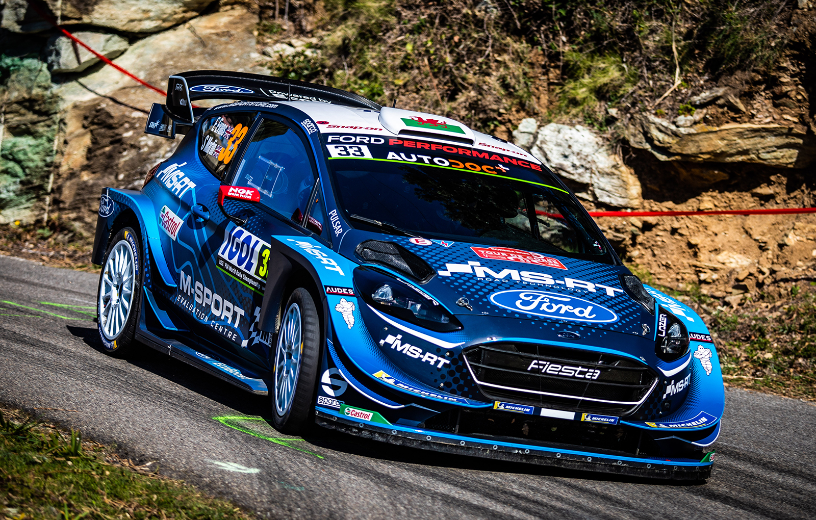 Elfyn Evans M-Sport Ford WRC Corsica 2019